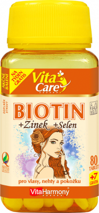 Biotin + Zinek + Selen - 80 tab.