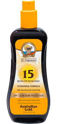 Australian Gold Spray Oil SPF 15 Carrot Oil Formula